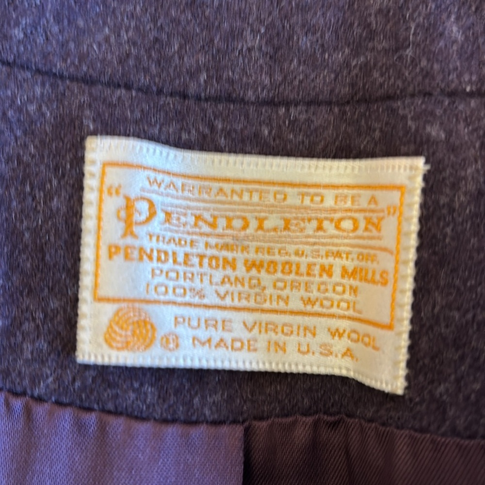 Pendleton Purple Wool One Button Classic Vintage … - image 7